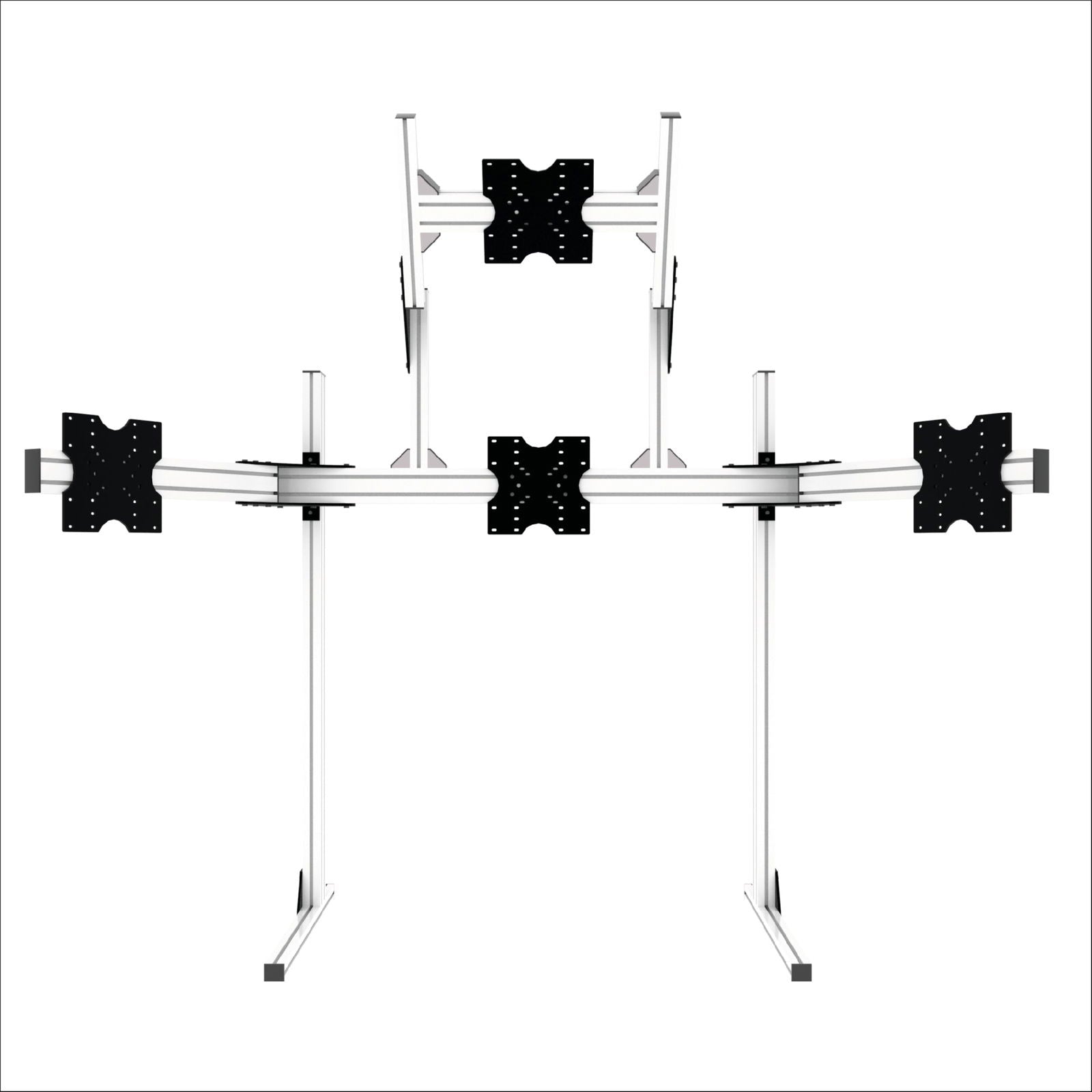Quad monitor stand kit - Extrusion and CNC