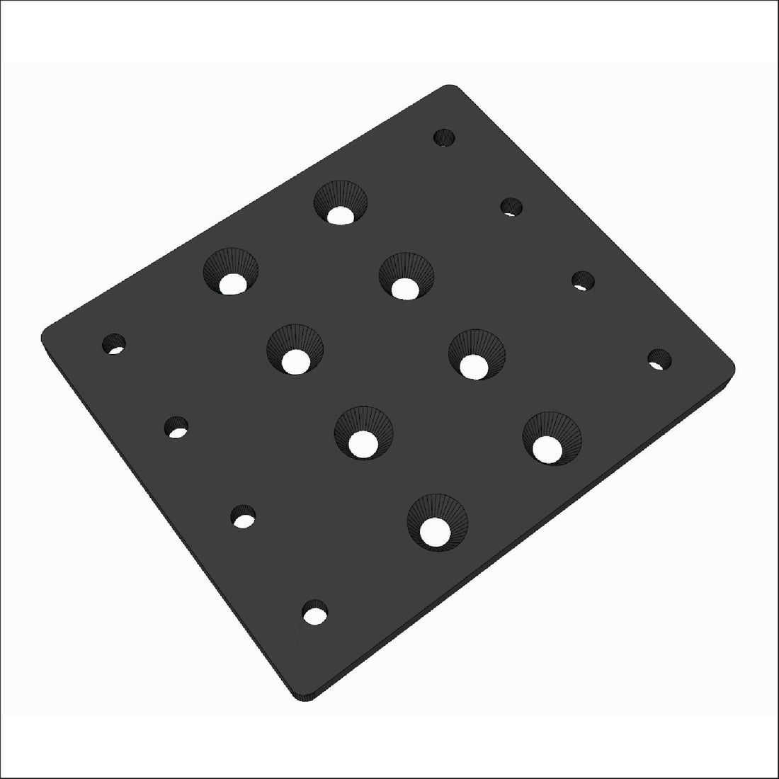 SFX-100 MOUNTING SANDWICH PLATE - Extrusion and CNC