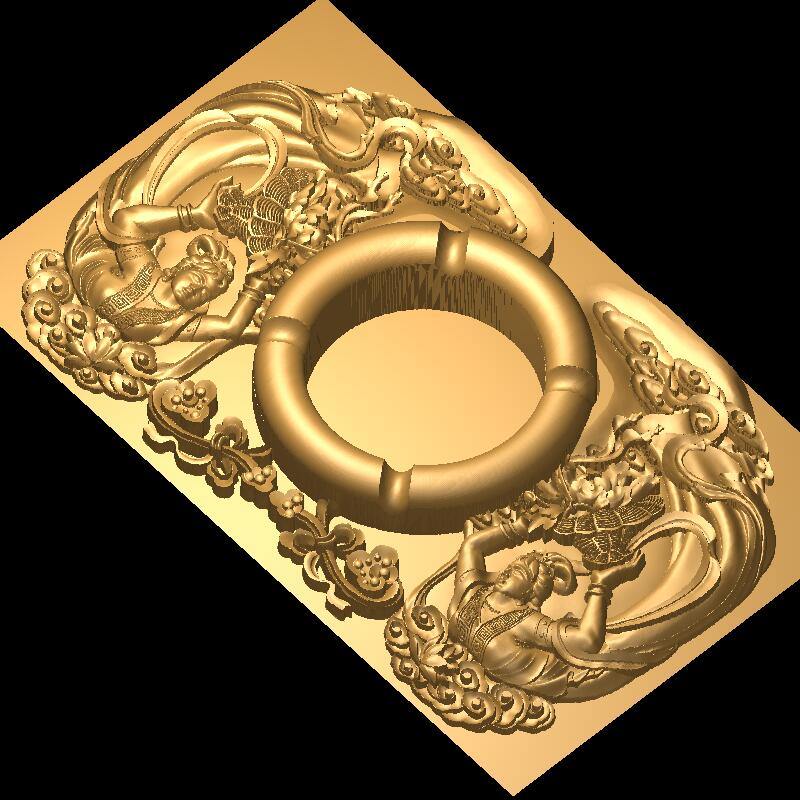 STL Format 3D  Ashtray - 014 - Extrusion and CNC