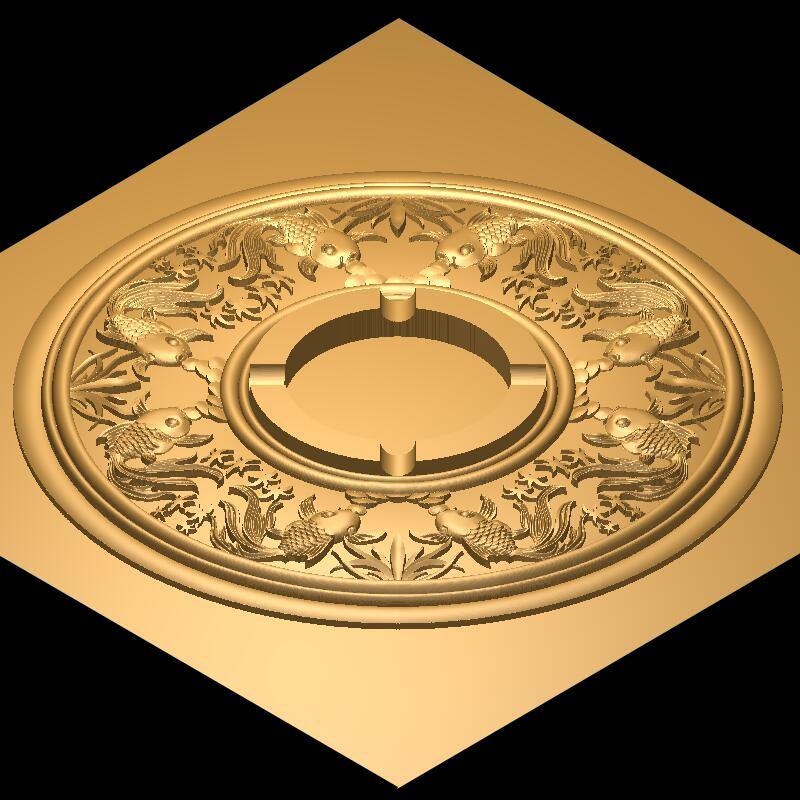 STL Format 3D  Ashtray - 015 - Extrusion and CNC