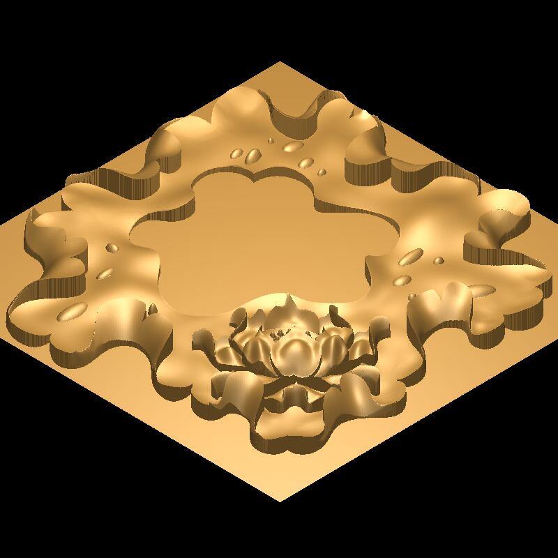 STL Format 3D  Ashtray - 019 - Extrusion and CNC