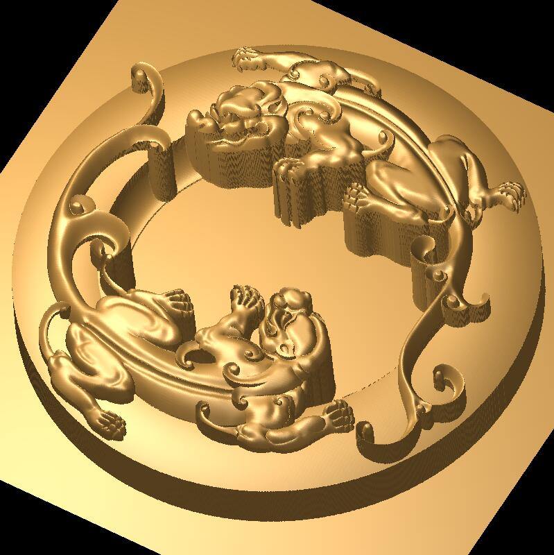 STL Format 3D  Ashtray - 026 - Extrusion and CNC