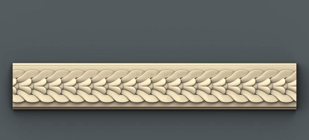 STL Format 3D  Border Decoration -014 - Extrusion and CNC