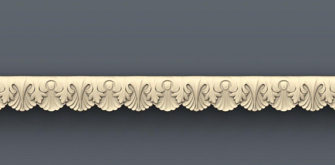 STL Format 3D  Border Decoration -028 - Extrusion and CNC