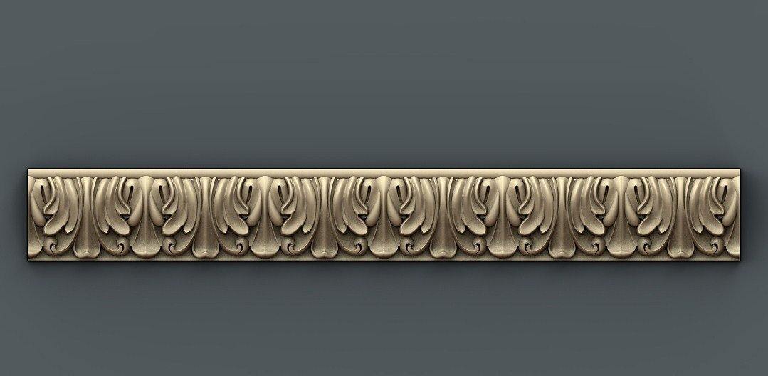 STL Format 3D  Border Decoration -034 - Extrusion and CNC