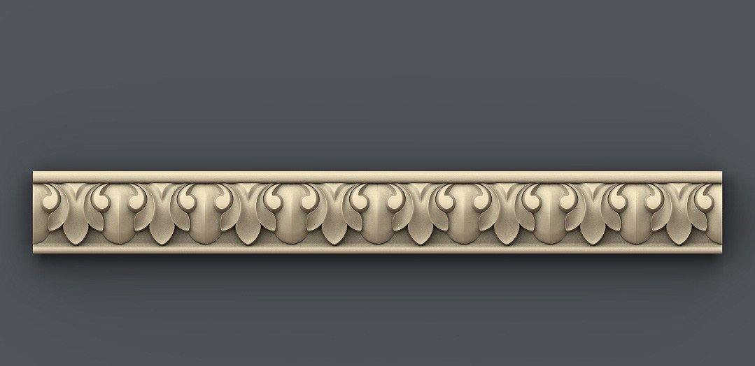 STL Format 3D  Border Decoration -054 - Extrusion and CNC