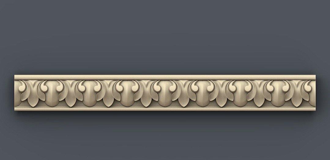 STL Format 3D  Border Decoration -054 - Extrusion and CNC