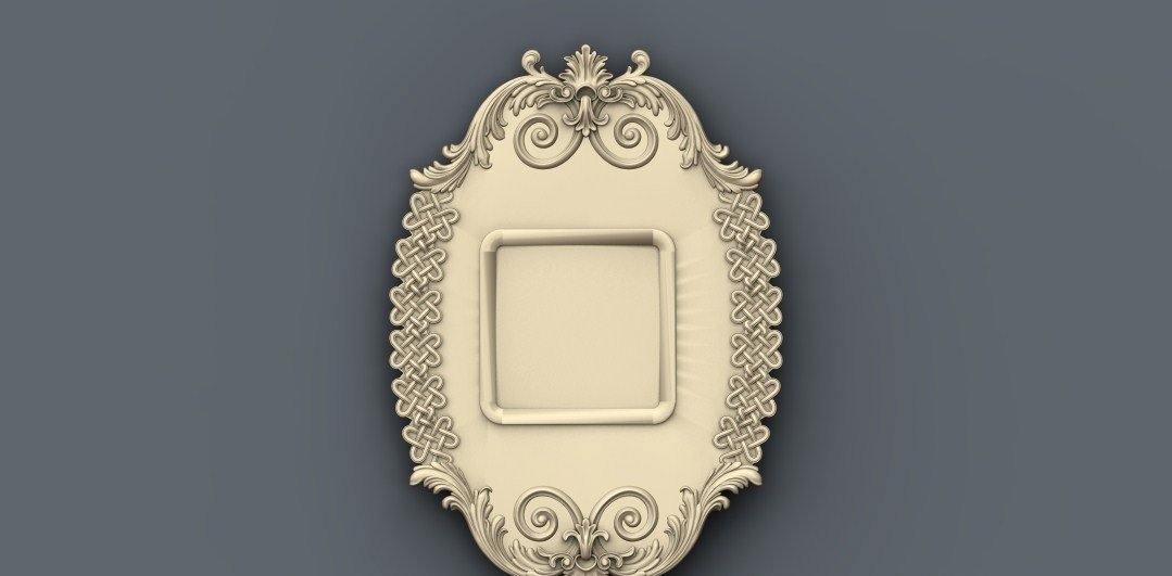STL Format 3D Decoration Doors Patterns - 002 - Extrusion and CNC