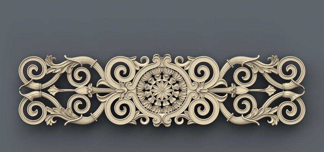 STL Format 3D Decoration Doors Patterns - 004 - Extrusion and CNC