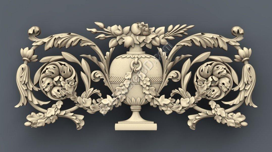 STL Format 3D Decoration Doors Patterns - 013 - Extrusion and CNC