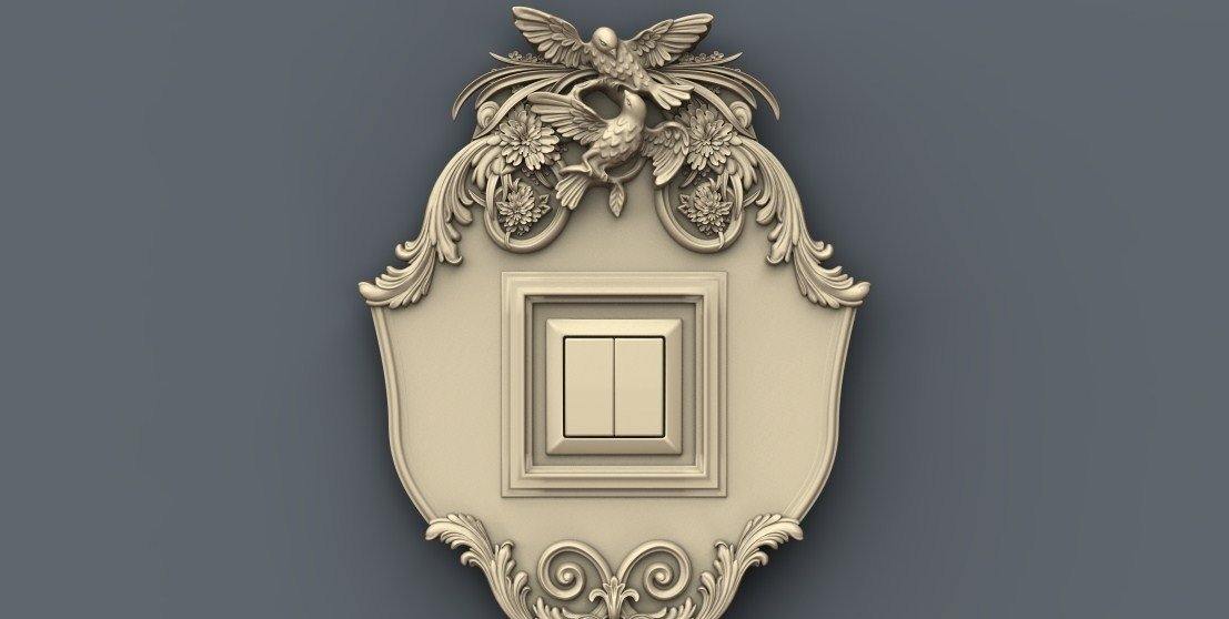 STL Format 3D Decoration Doors Patterns - 028 - Extrusion and CNC