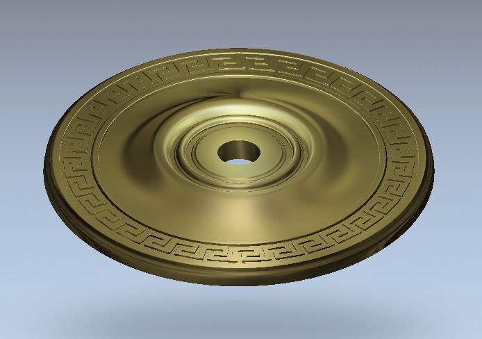 STL Format 3D Furniture Ceiling Decoration Round Patterns - 022 - Extrusion and CNC