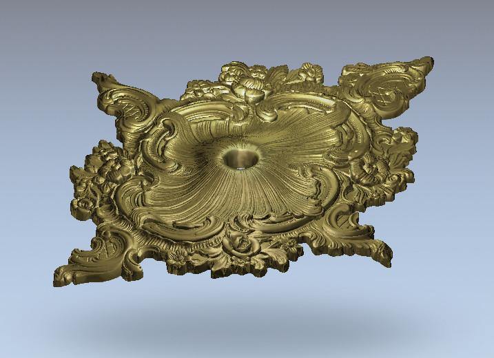 STL Format 3D Furniture Ceiling Decoration Round Patterns - 039 - Extrusion and CNC