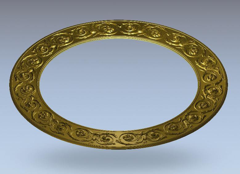 STL Format 3D Furniture Ceiling Decoration Round Patterns - 076 - Extrusion and CNC