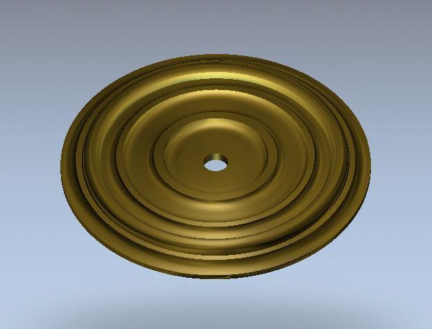 STL Format 3D Furniture Ceiling Decoration Round Patterns - 098 - Extrusion and CNC
