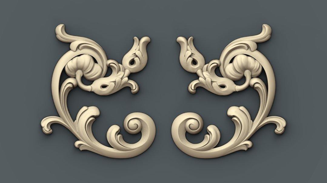 STL Format 3D Furniture Decoration - 001 - Extrusion and CNC