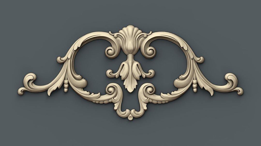 STL Format 3D Furniture Decoration - 002 - Extrusion and CNC