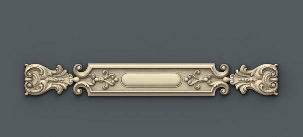 STL Format 3D Furniture Decoration - 003 - Extrusion and CNC