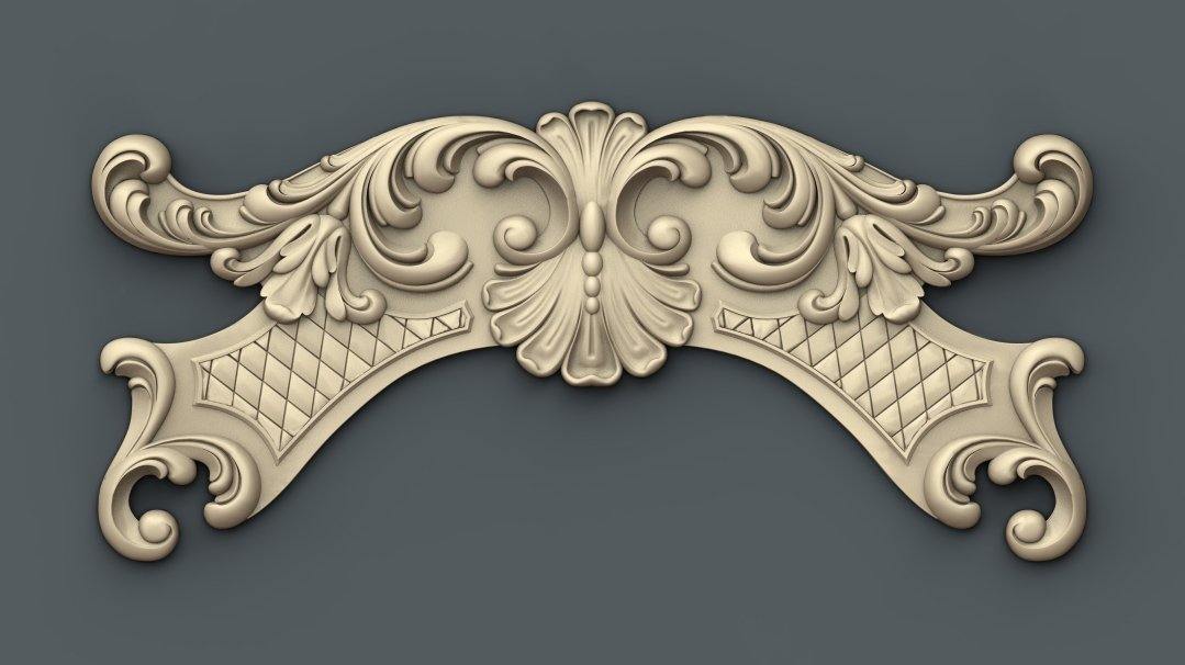 STL Format 3D Furniture Decoration - 004 - Extrusion and CNC