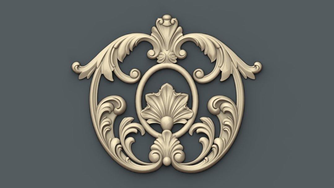 STL Format 3D Furniture Decoration - 005 - Extrusion and CNC