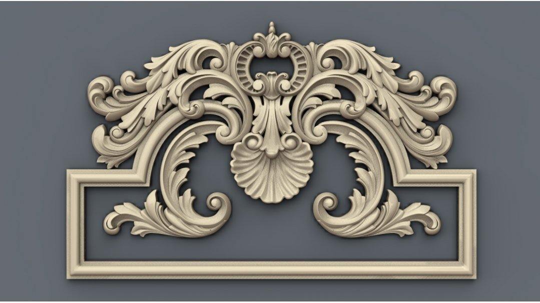 STL Format 3D Furniture Decoration - 009 - Extrusion and CNC
