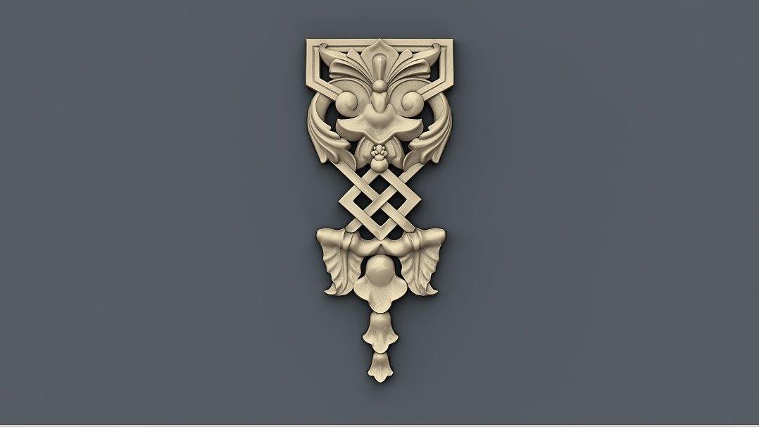 STL Format 3D Furniture Decoration - 010 - Extrusion and CNC