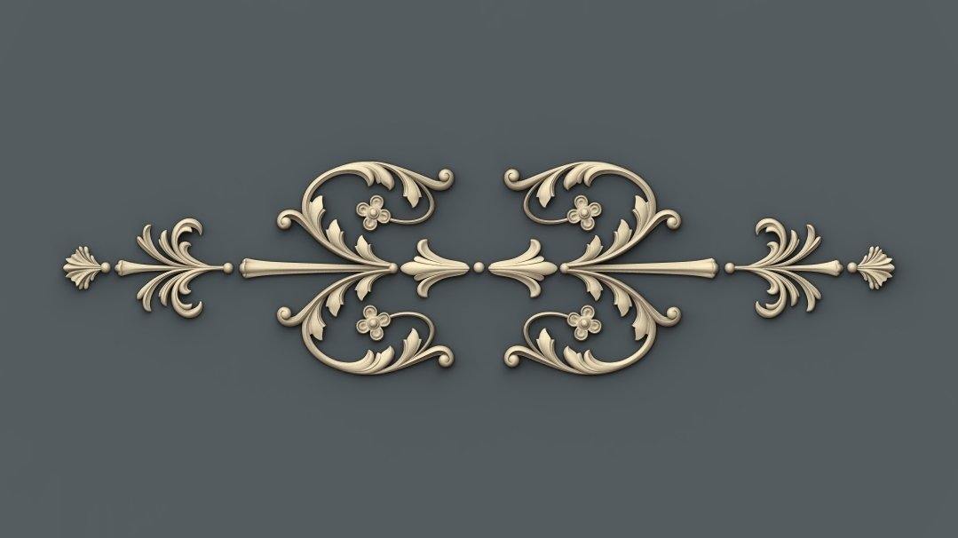 STL Format 3D Furniture Decoration - 013 - Extrusion and CNC
