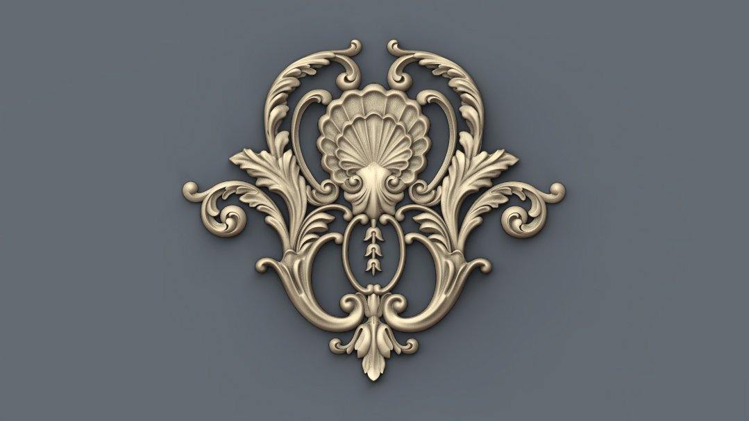 STL Format 3D Furniture Decoration - 014 - Extrusion and CNC