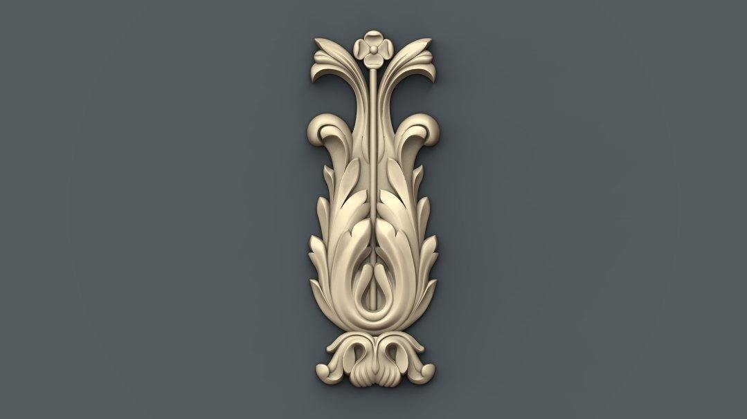 STL Format 3D Furniture Decoration - 015 - Extrusion and CNC