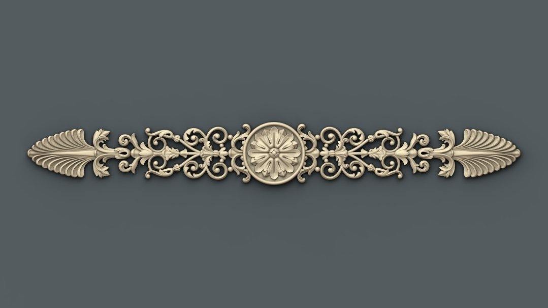 STL Format 3D Furniture Decoration - 016 - Extrusion and CNC