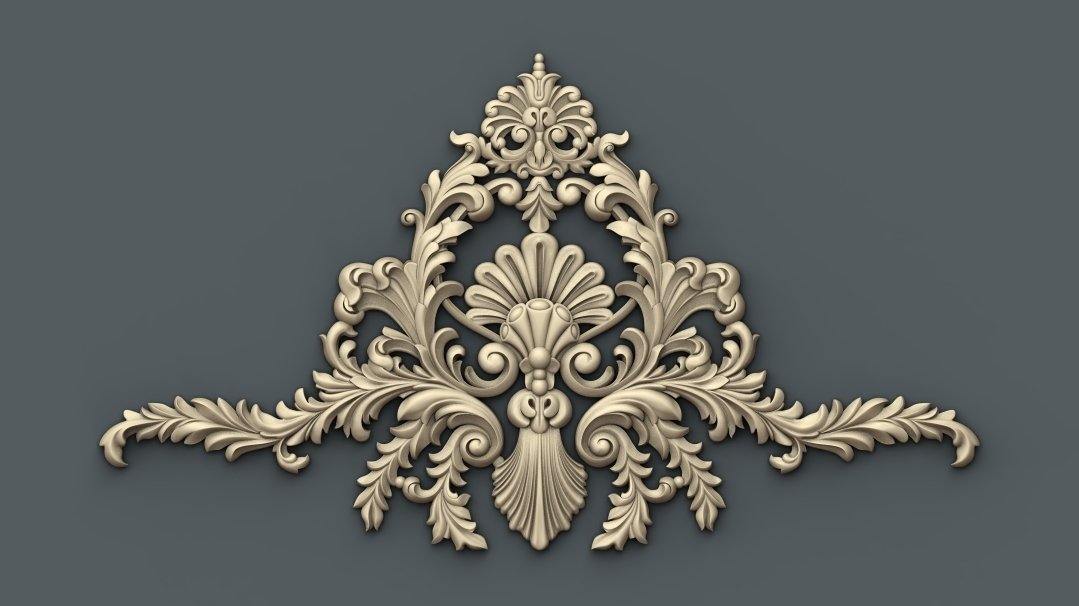 STL Format 3D Furniture Decoration - 017 - Extrusion and CNC
