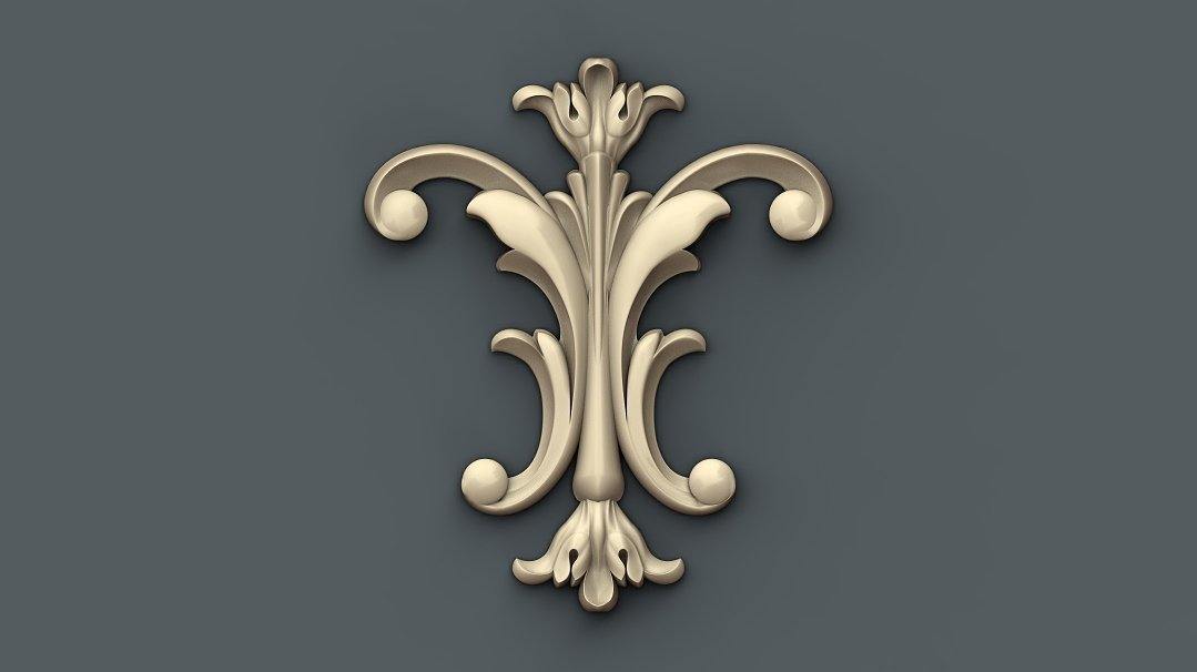 STL Format 3D Furniture Decoration - 018 - Extrusion and CNC