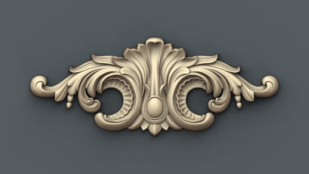 STL Format 3D Furniture Decoration - 019 - Extrusion and CNC