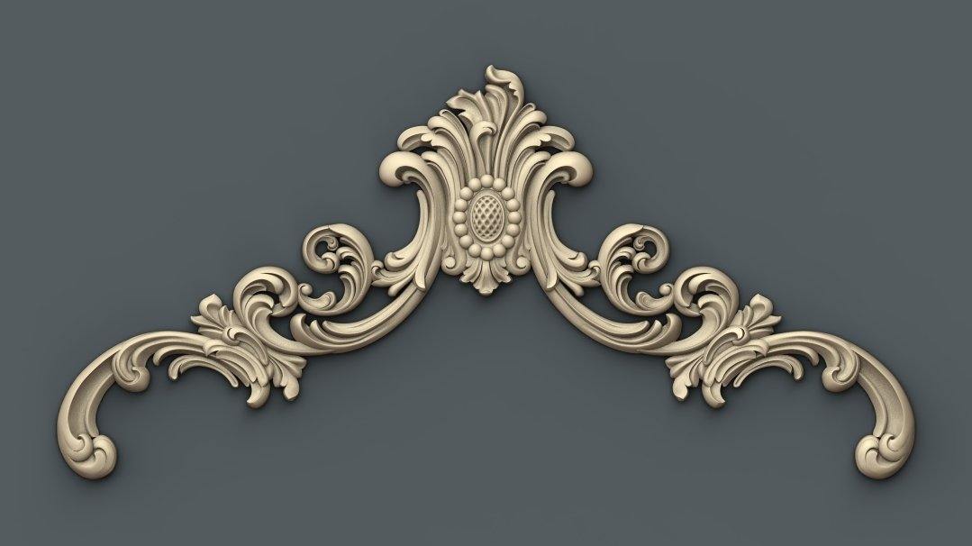 STL Format 3D Furniture Decoration - 020 - Extrusion and CNC