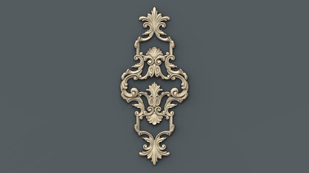 STL Format 3D Furniture Decoration - 028 - Extrusion and CNC