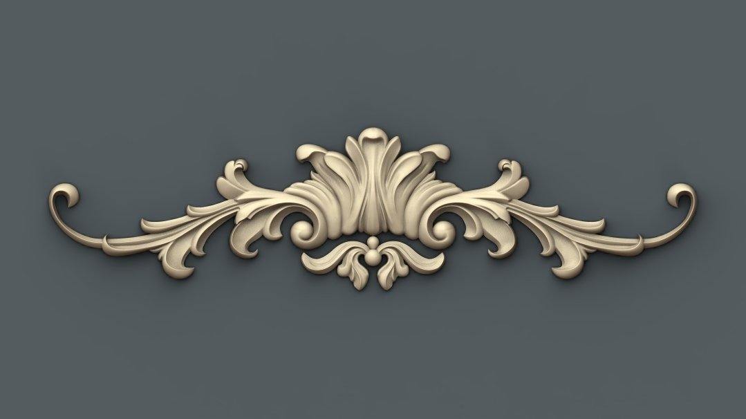 STL Format 3D Furniture Decoration - 029 - Extrusion and CNC