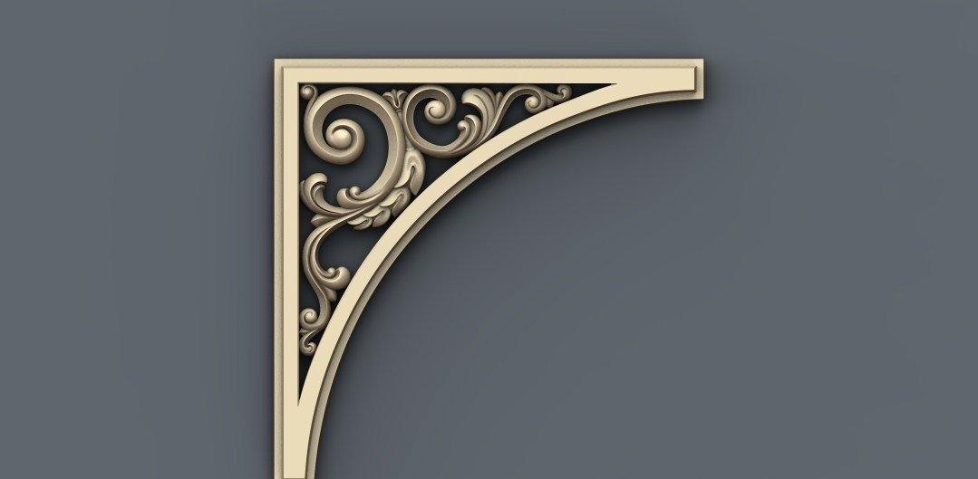 STL Format 3D Furniture Decoration - 033 - Extrusion and CNC