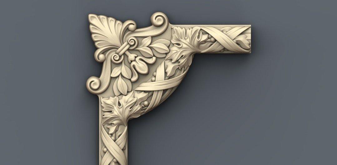STL Format 3D Furniture Decoration - 034 - Extrusion and CNC