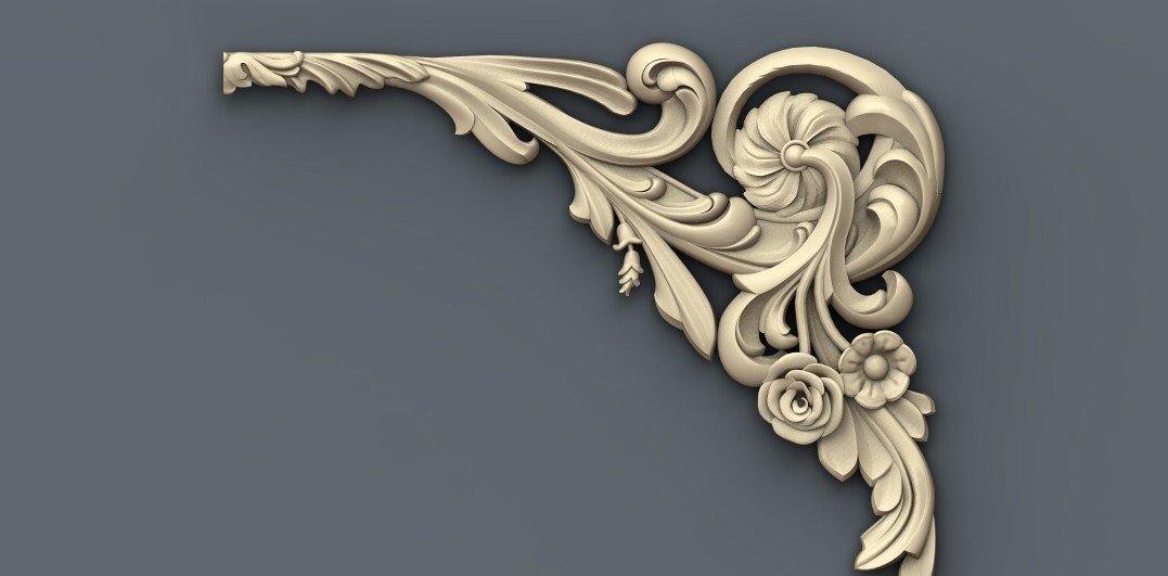STL Format 3D Furniture Decoration - 035 - Extrusion and CNC