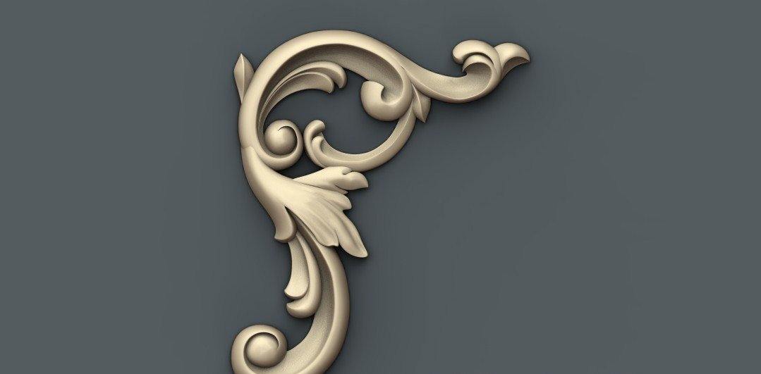 STL Format 3D Furniture Decoration - 041 - Extrusion and CNC