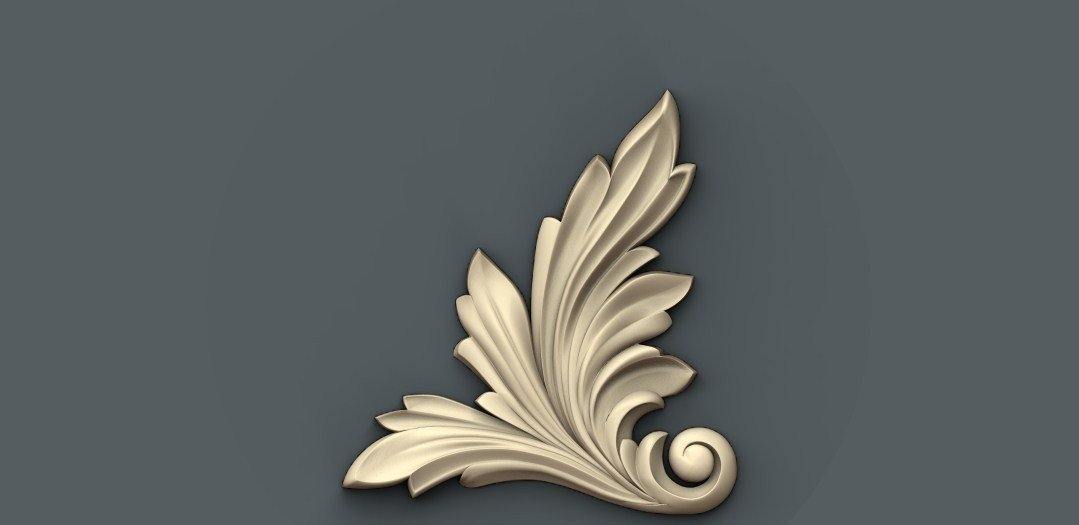 STL Format 3D Furniture Decoration - 045 - Extrusion and CNC