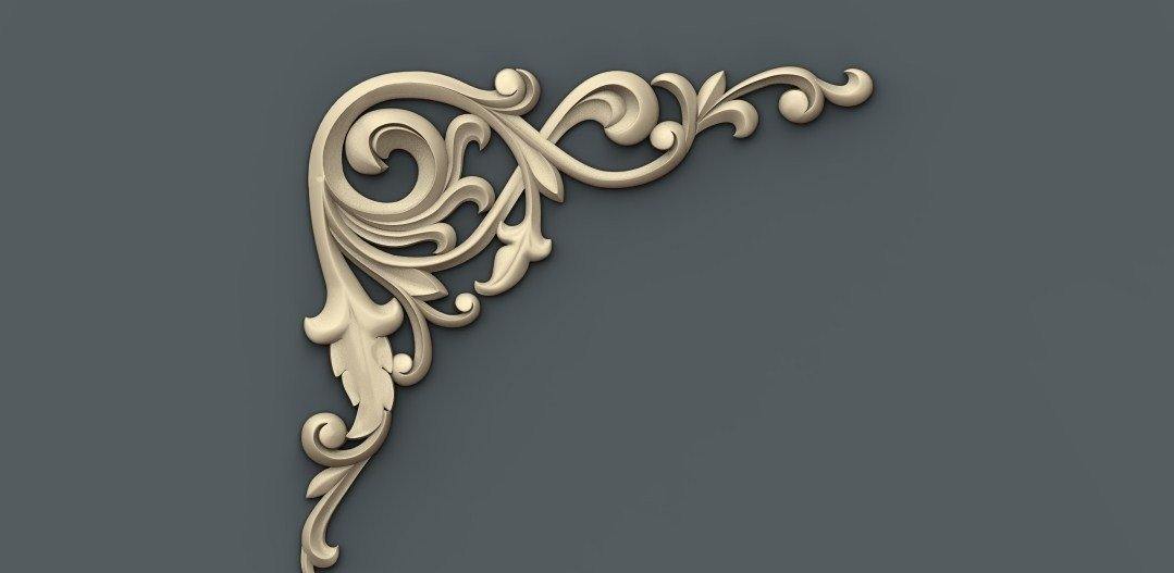 STL Format 3D Furniture Decoration - 047 - Extrusion and CNC