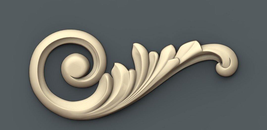 STL Format 3D Furniture Decoration - 048 - Extrusion and CNC