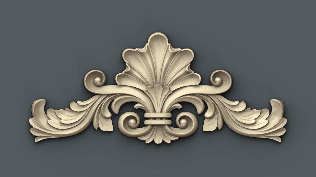 STL Format 3D Furniture Decoration - 051 - Extrusion and CNC
