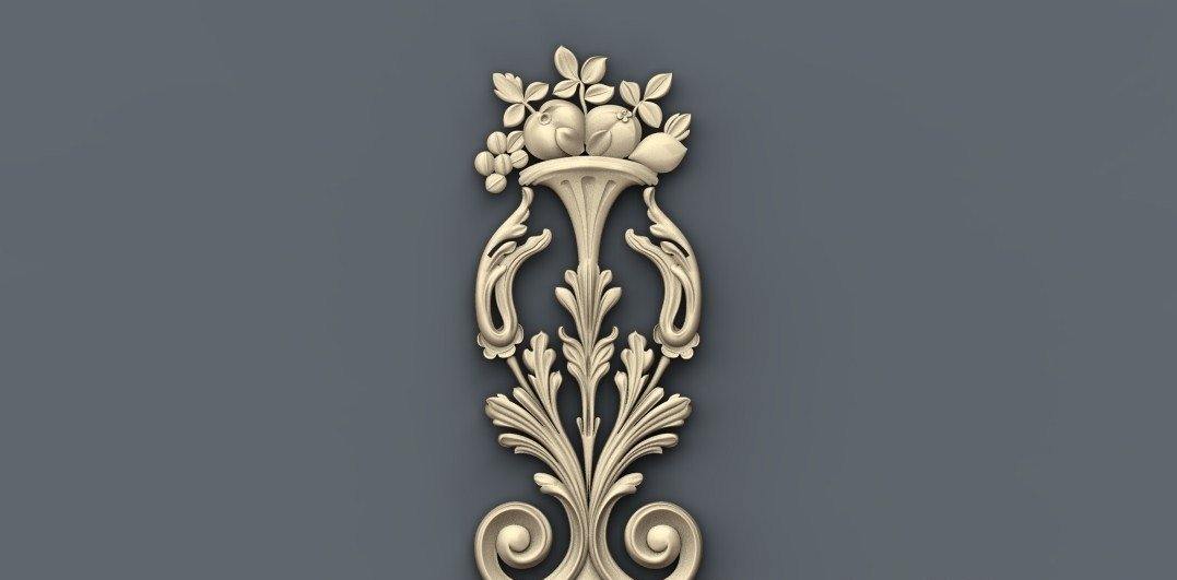 STL Format 3D Furniture Decoration - 052 - Extrusion and CNC