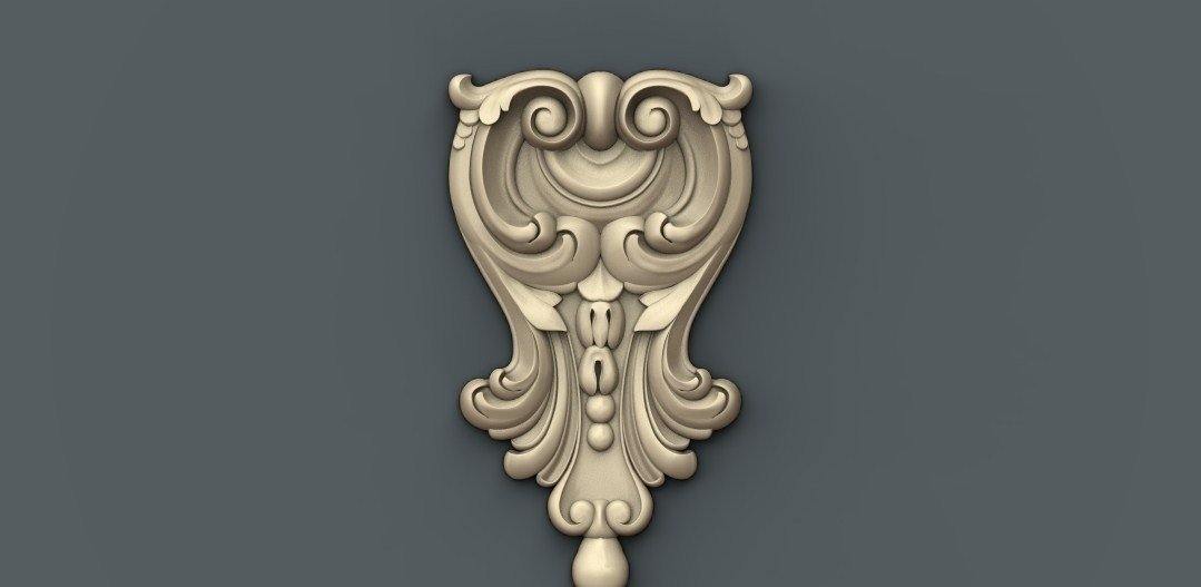 STL Format 3D Furniture Decoration - 054 - Extrusion and CNC
