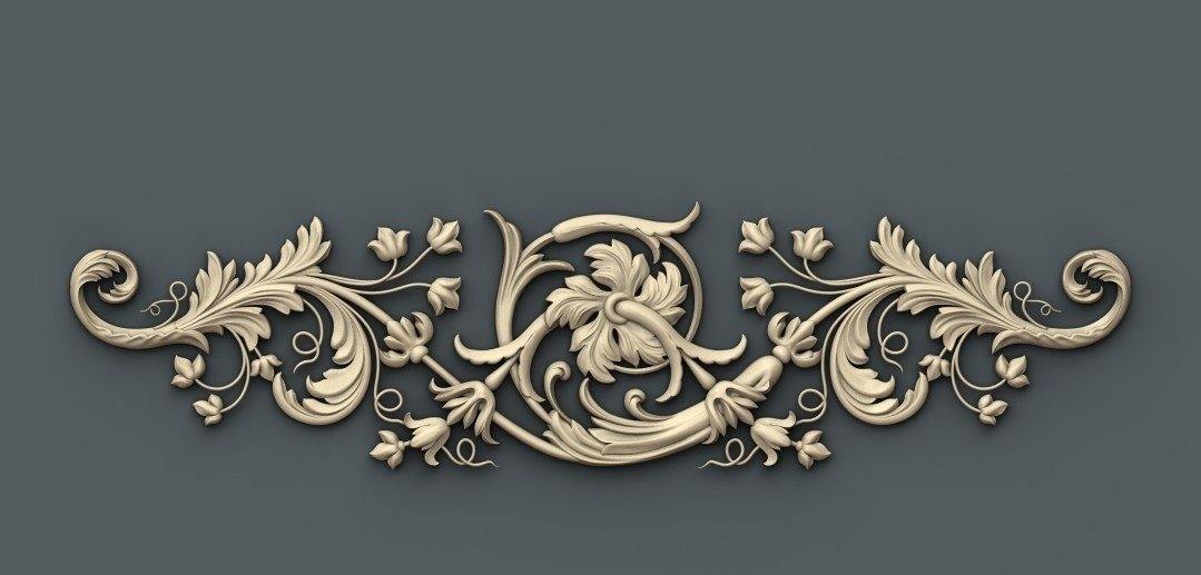 STL Format 3D Furniture Decoration - 066 - Extrusion and CNC