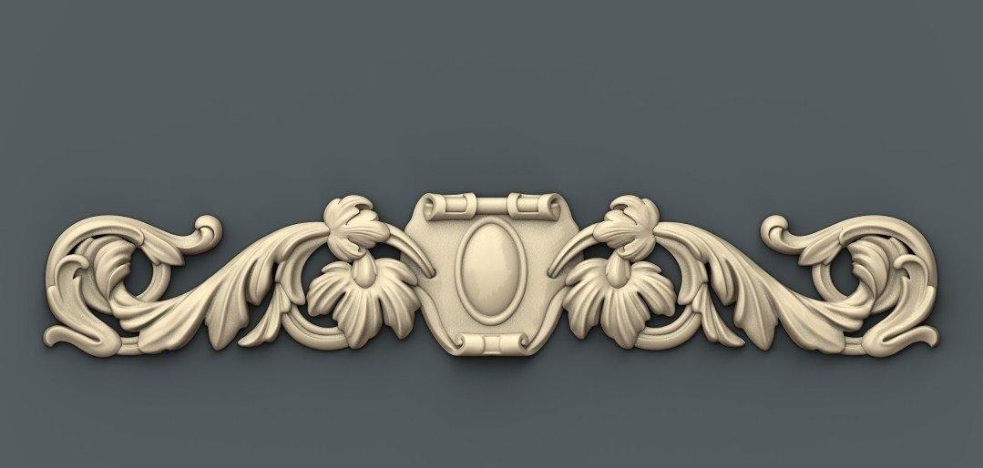 STL Format 3D Furniture Decoration - 068 - Extrusion and CNC