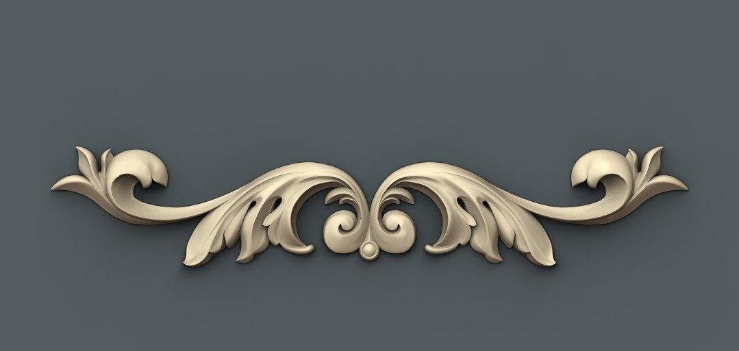 STL Format 3D Furniture Decoration - 071 - Extrusion and CNC