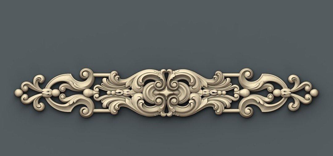 STL Format 3D Furniture Decoration - 072 - Extrusion and CNC